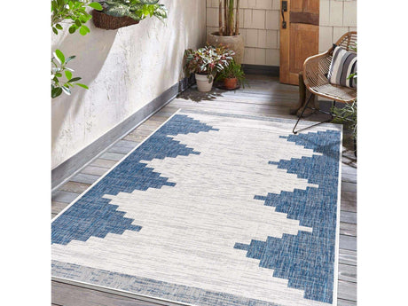 Djugun Navy Indoor & Outdoor Rug - Ornate Home