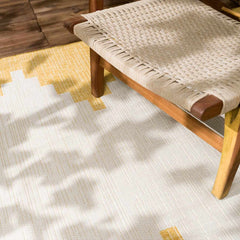 Djugun Yellow Outdoor Rug - Clearance - Ornate Home