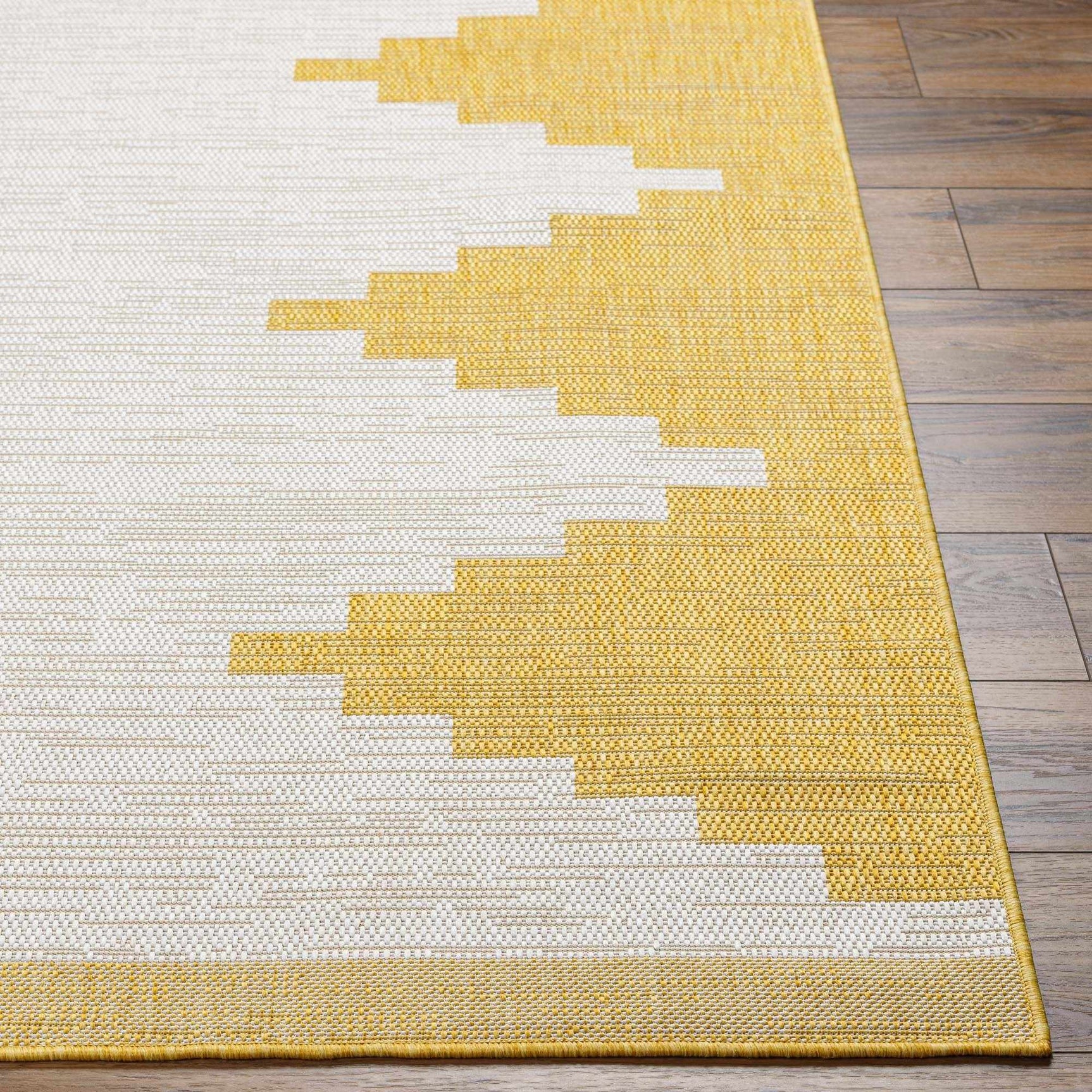 Djugun Yellow Outdoor Rug - Clearance - Ornate Home