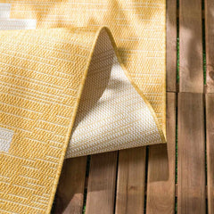 Djugun Yellow Outdoor Rug - Clearance - Ornate Home
