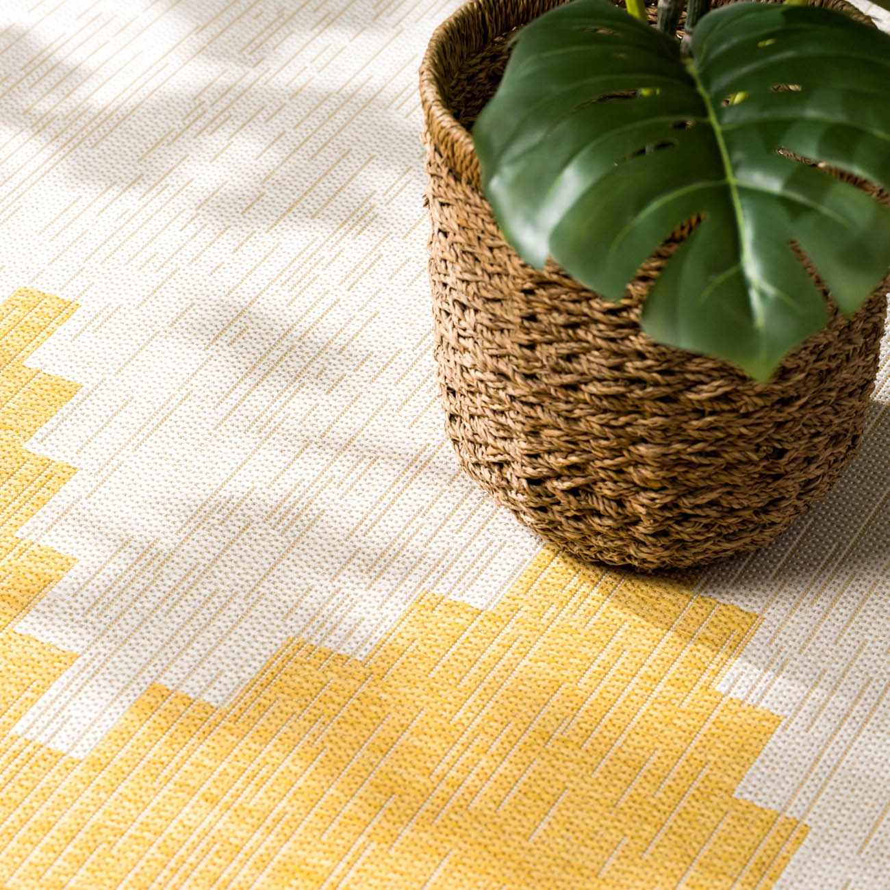 Djugun Yellow Outdoor Rug - Clearance - Ornate Home