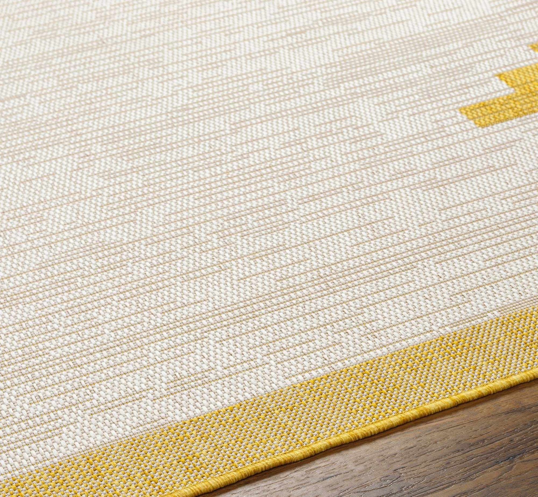 Djugun Yellow Outdoor Rug - Clearance - Ornate Home