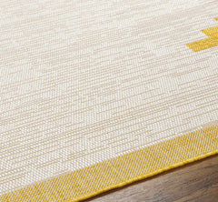Djugun Yellow Outdoor Rug - Clearance - Ornate Home