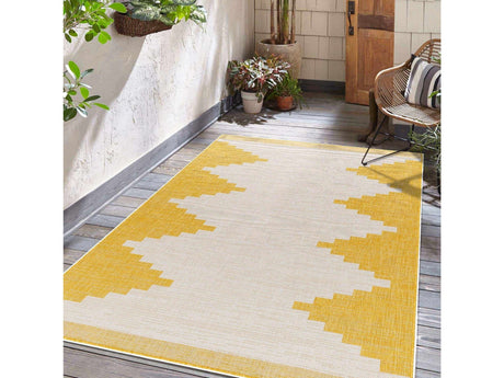 Djugun Yellow Outdoor Rug - Ornate Home