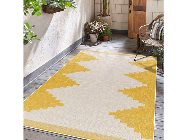 Djugun Yellow Outdoor Rug - Ornate Home