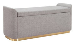 Dobo Gray Storage Bench - Ornate Home