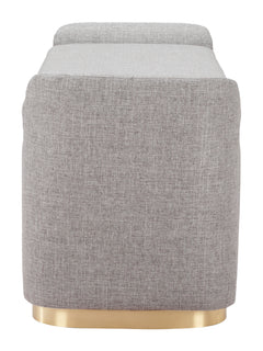 Dobo Gray Storage Bench - Ornate Home