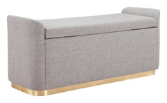 Dobo Gray Storage Bench - Ornate Home