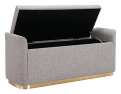 Dobo Gray Storage Bench - Ornate Home