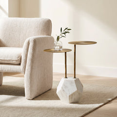 Dobra Oatmeal Beige Accent Chair - Ornate Home