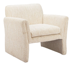 Dobra Oatmeal Beige Accent Chair - Ornate Home