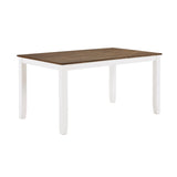 Dobson Cherry/White 7-Piece Pack Dinette Set - Ornate Home