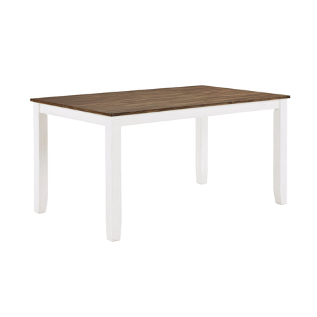 Dobson Cherry/White 7-Piece Pack Dinette Set - Ornate Home