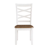 Dobson Cherry/White 7-Piece Pack Dinette Set - Ornate Home