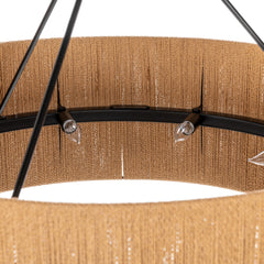 Dobson Pendant Natural/Black - Ornate Home