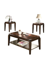 Docila Walnut Coffee/End Table Set (3Pc Pk) - Ornate Home