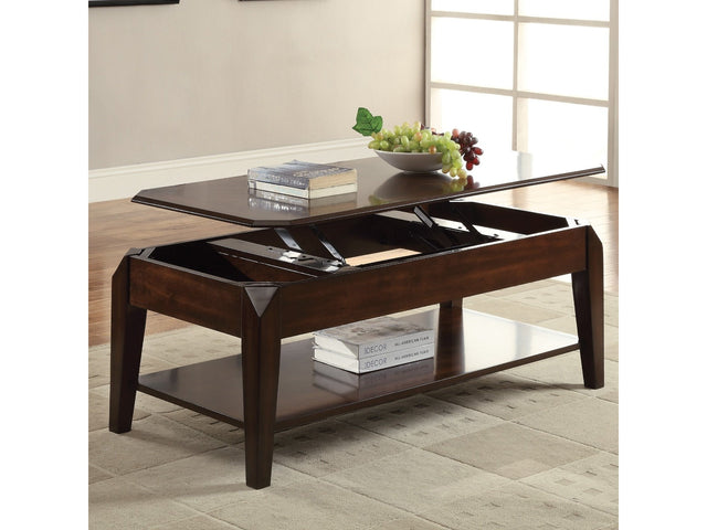 Docila Walnut Coffee Table - Ornate Home
