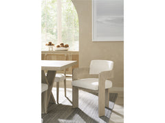 Dockside Crypton Nomad Snow/Natural Oak Arm Chair - Ornate Home