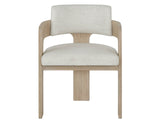 Dockside Crypton Nomad Snow/Natural Oak Arm Chair - Ornate Home