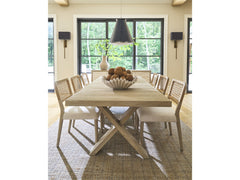 Dockside Crypton Nomad Snow/Natural Oak Chair (Set of 2) - Ornate Home