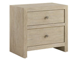 Dockside Natural Oak 2 Drawers Nightstand - Ornate Home