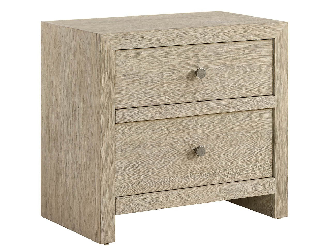 Dockside Natural Oak 2 Drawers Nightstand - Ornate Home