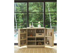 Dockside Natural Oak Bar Cabinet - Ornate Home