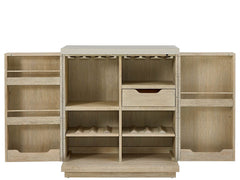 Dockside Natural Oak Bar Cabinet - Ornate Home