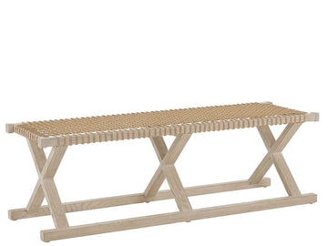 Dockside Natural Oak Bench - Ornate Home