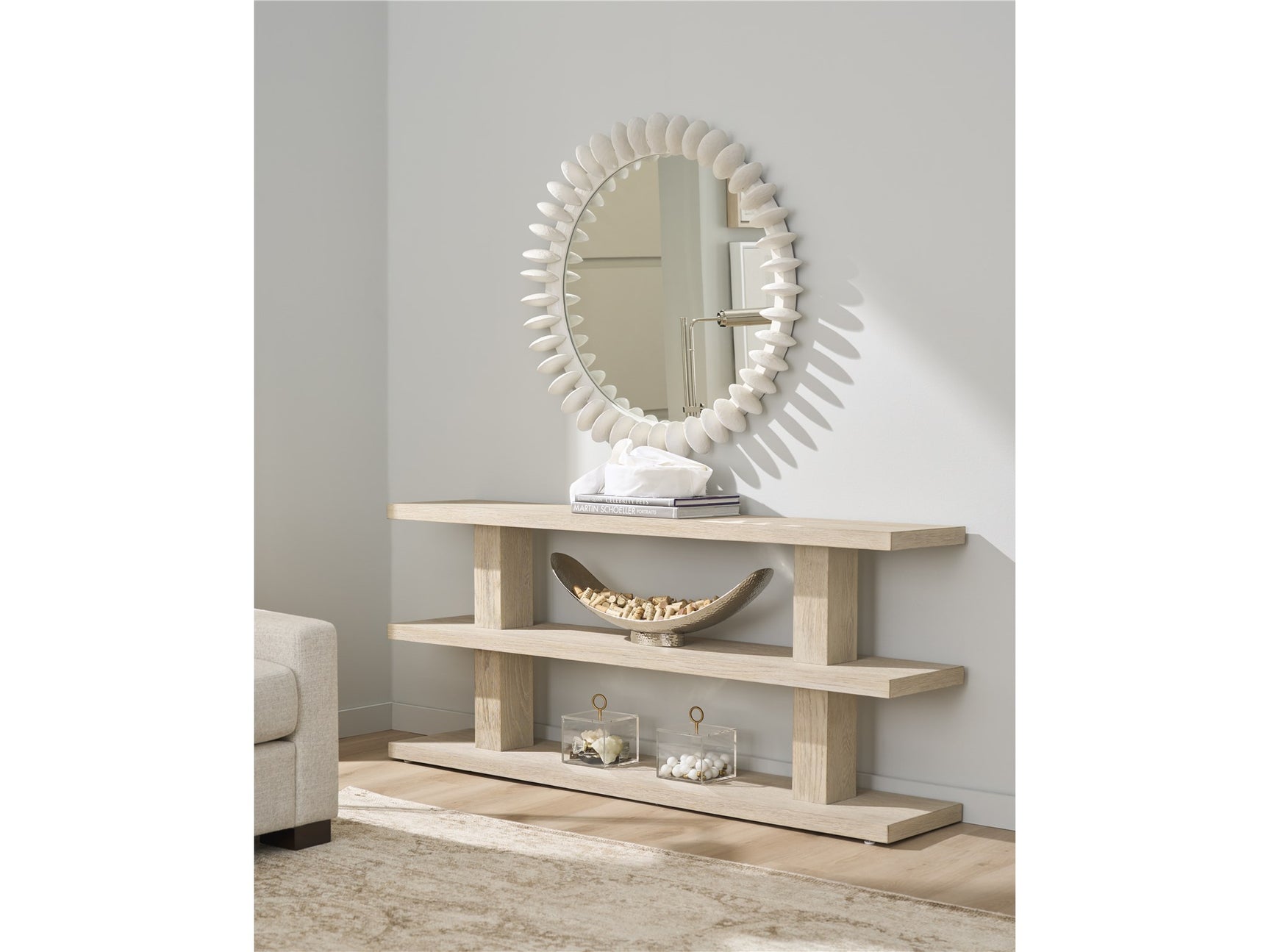 Dockside Natural Oak Console - Ornate Home