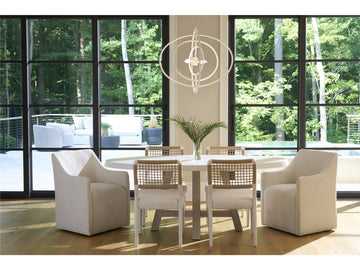 Dockside Natural Oak/White Dining Table - Ornate Home