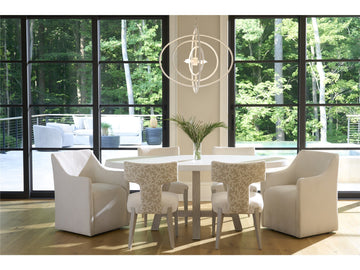 Dockside Natural Oak/White Dining Table - Ornate Home