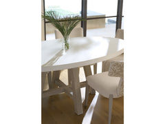 Dockside Natural Oak/White Dining Table - Ornate Home