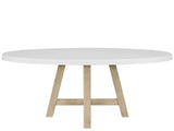 Dockside Natural Oak/White Dining Table - Ornate Home