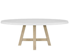 Dockside Natural Oak/White Dining Table - Ornate Home