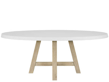 Dockside Natural Oak/White Dining Table - Ornate Home