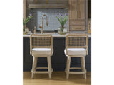 Dockside White Pine/Crypton Nomad Snow Swivel Counter Stool - Ornate Home