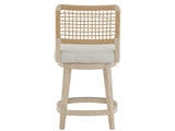 Dockside White Pine/Crypton Nomad Snow Swivel Counter Stool - Ornate Home