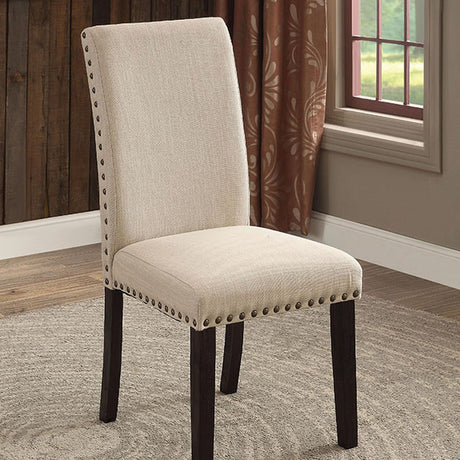 Dodson Black/Beige Side Chair (Set of 2) - Ornate Home