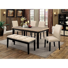 Dodson Black/Beige Side Chair (Set of 2) - Ornate Home