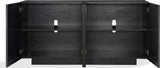 Doheny Black/Brass Wood and Metal Two Door Sideboard - Ornate Home