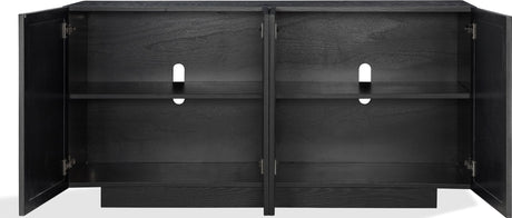 Doheny Black/Brass Wood and Metal Two Door Sideboard - Ornate Home
