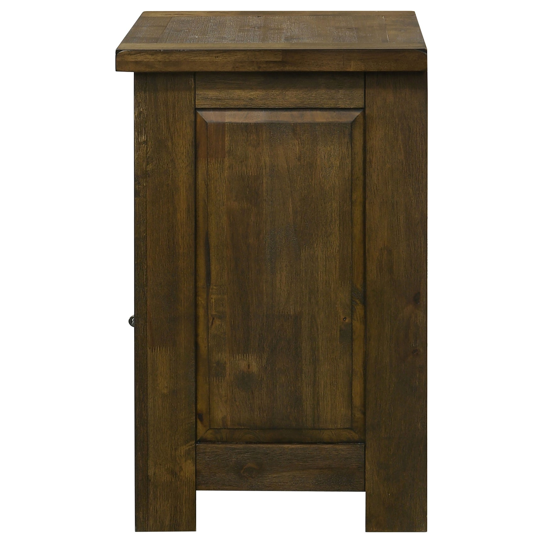 Doherty Rustic Brown 1-drawer Nightstand Bedside Table - Ornate Home