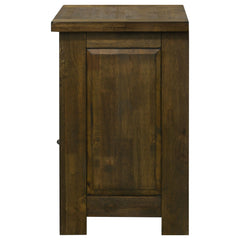 Doherty Rustic Brown 1-drawer Nightstand Bedside Table - Ornate Home