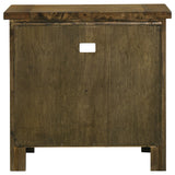 Doherty Rustic Brown 1-drawer Nightstand Bedside Table - Ornate Home