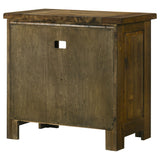 Doherty Rustic Brown 1-drawer Nightstand Bedside Table - Ornate Home