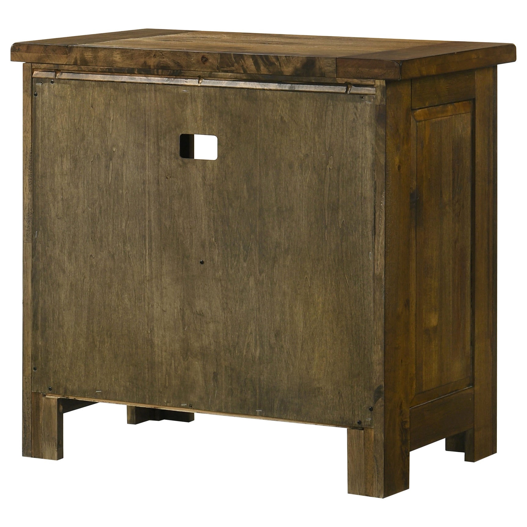 Doherty Rustic Brown 1-drawer Nightstand Bedside Table - Ornate Home