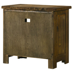 Doherty Rustic Brown 1-drawer Nightstand Bedside Table - Ornate Home
