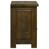 Doherty Rustic Brown 1-drawer Nightstand Bedside Table - Ornate Home
