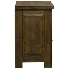 Doherty Rustic Brown 1-drawer Nightstand Bedside Table - Ornate Home